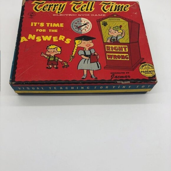 Rare, vintage 1958 Jacmar Terry Tell Time Electronic Quiz game #437 - Picture 8 of 9